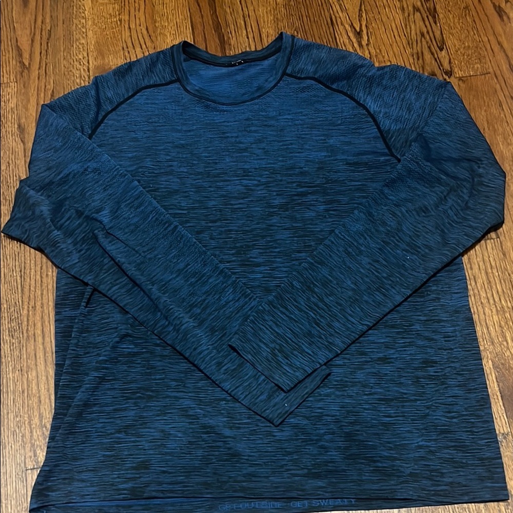 Men's Blue Long Sleeve Shirt